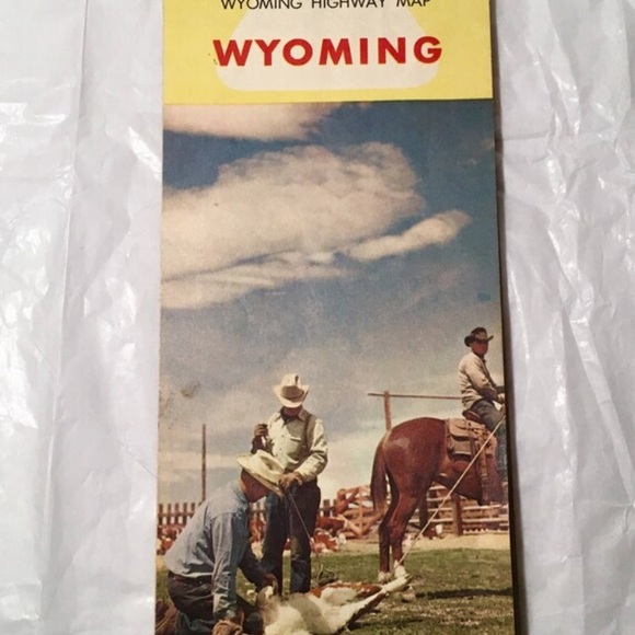 1960 Wyoming State Highway Map Photos and Maps - Picture 5 of 5